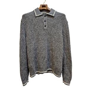 Ted Baker Sweater Size Small Black Gray White Men's